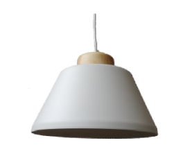 COLGANTE 1 LUZ BLANCO 27CM 2200